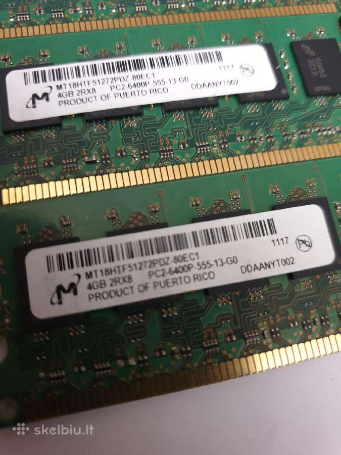 Serverio 4gb 2rx8 ir 4gb 2rx4 - nuotraukos Nr. 3