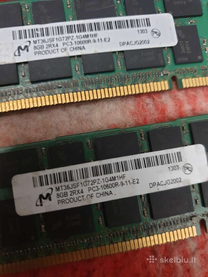 Serverio Ddr3 4gb 2rx4 ir 8gb 2rx4 - nuotraukos Nr. 3