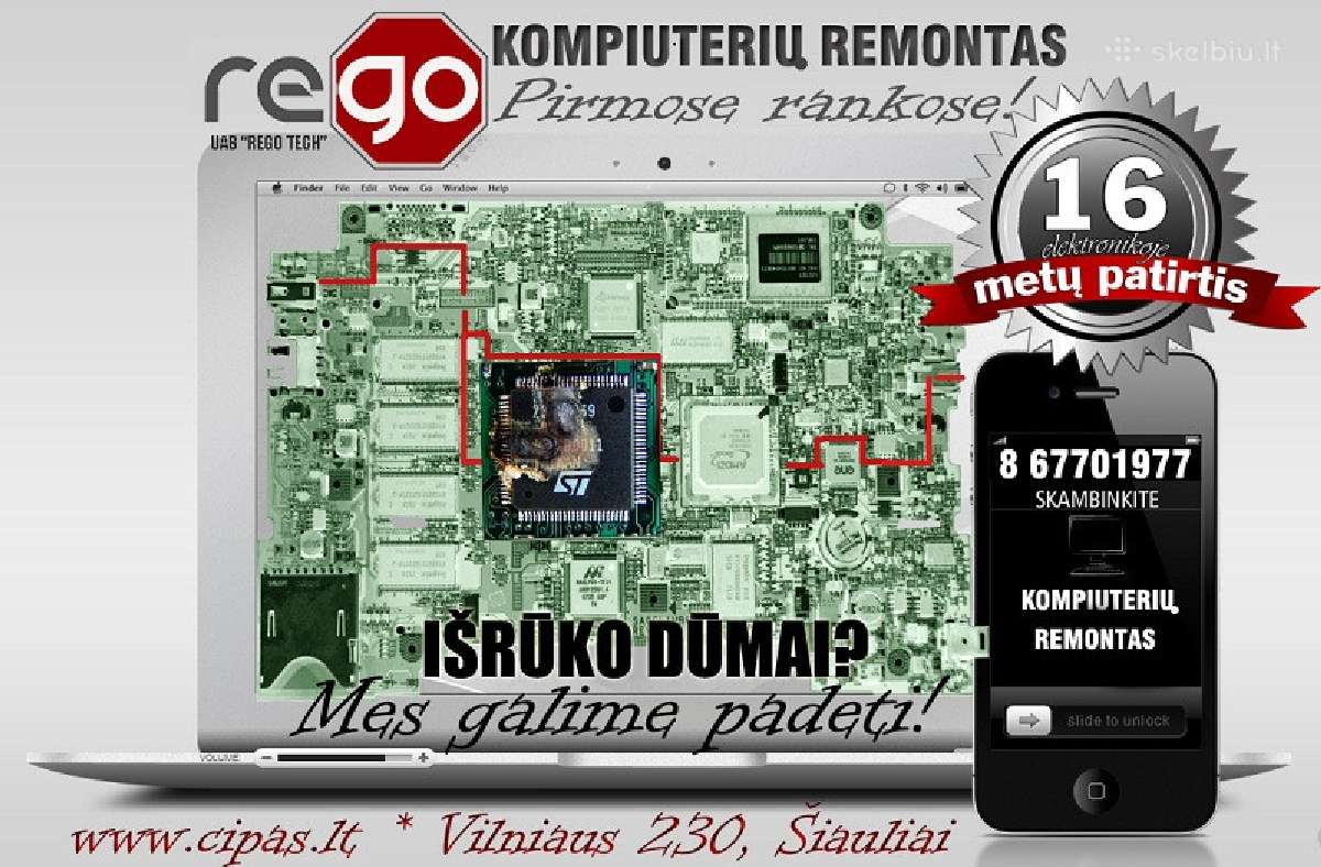 Kruopštus, atsakingas maitinimo grandinių remontas