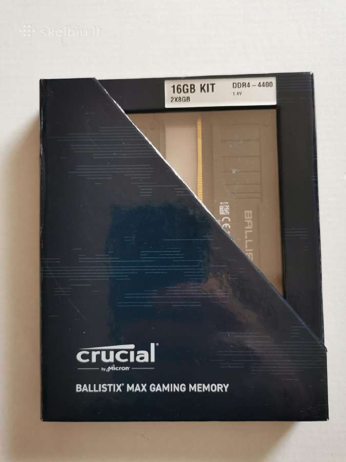 Ddr4 Crucial Ballistix Max 4400 2x8 Cl 19-19-19-46 - nuotraukos Nr. 3