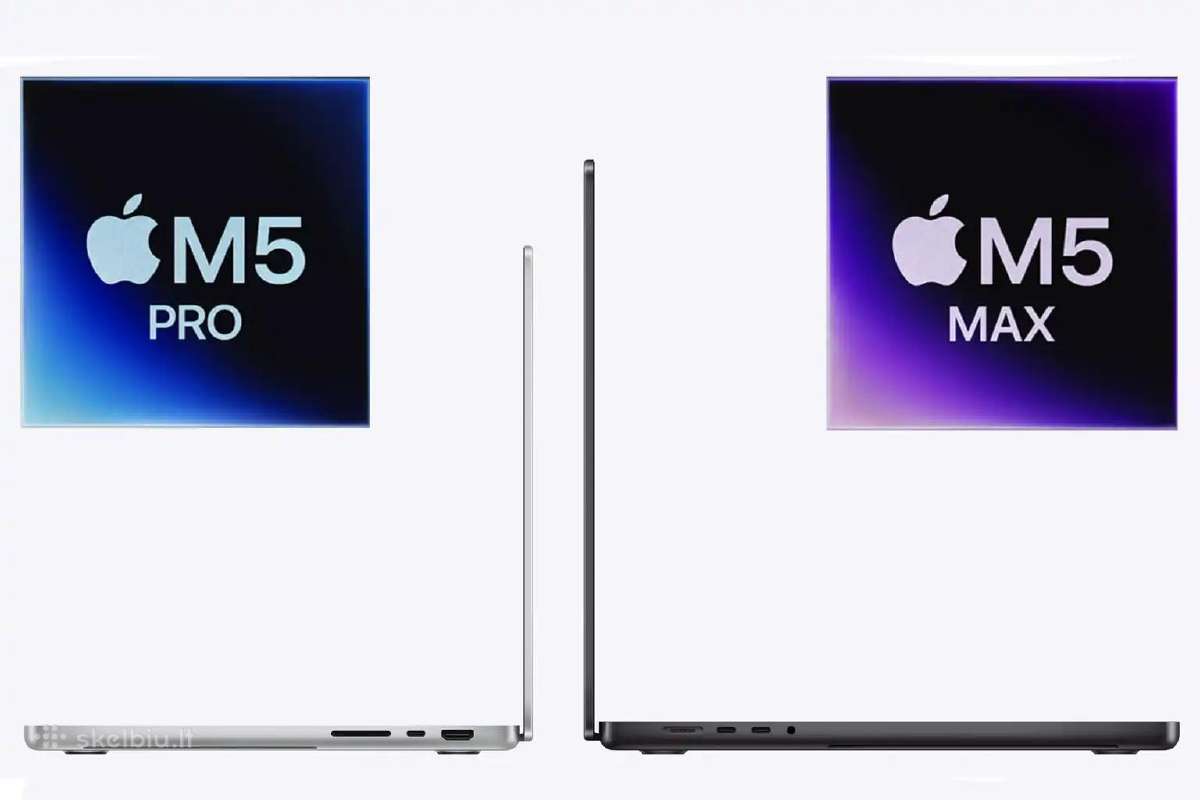 MacBook pro M5pro M5 Max 14", 16" - nuotraukos Nr. 2