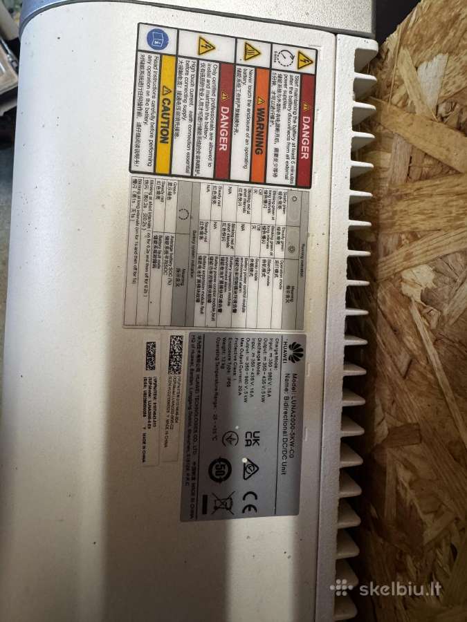 Huawei Sun2000-5tkl-m1 inverteris+ Luna kaupiklis - nuotraukos Nr. 3