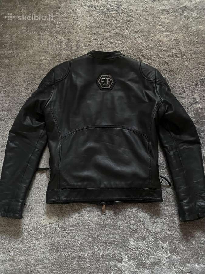 Philip plein leather jacket