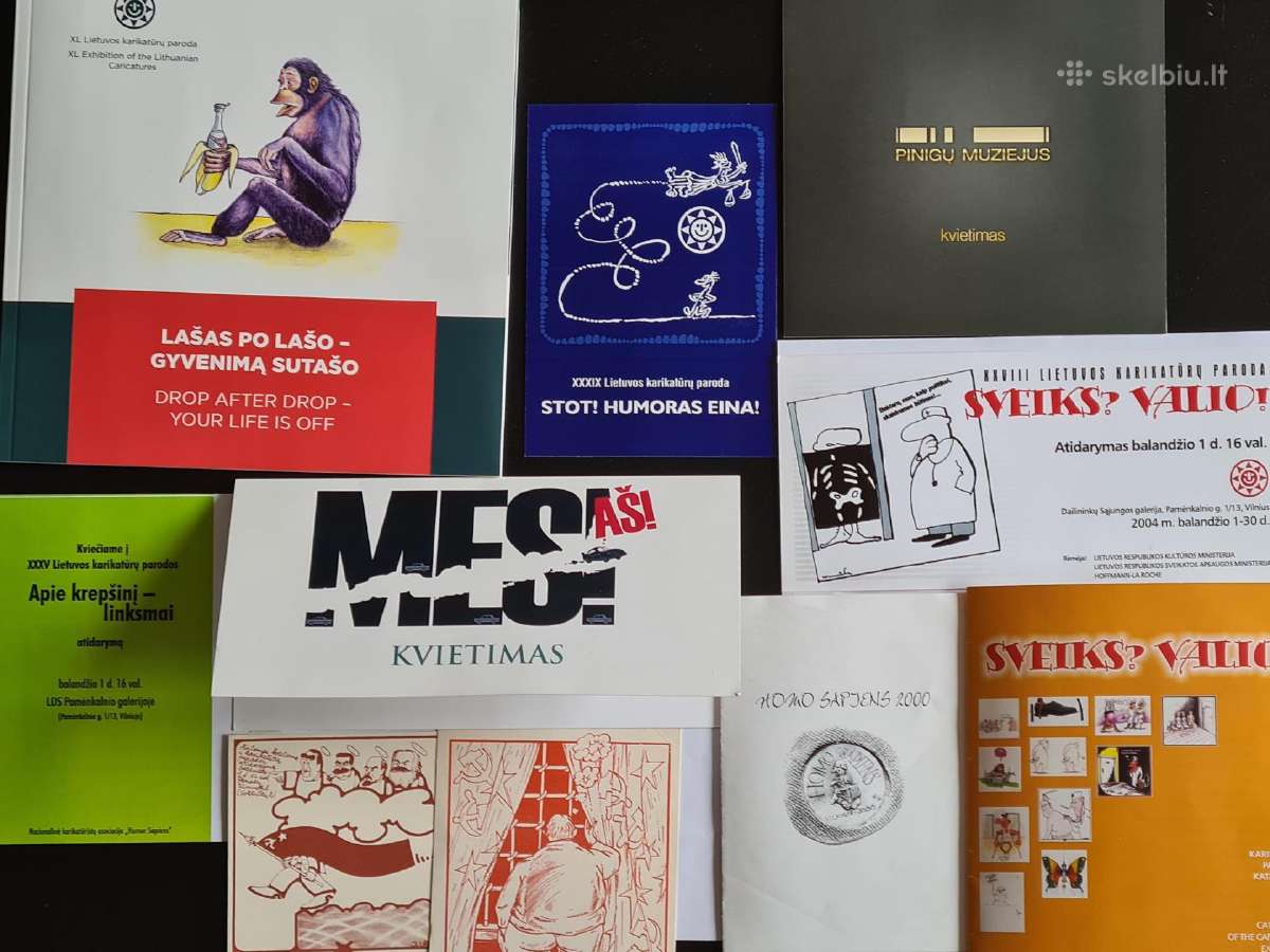 Kvietimų į karikatūrų parodas 1975-2016 kolekcija