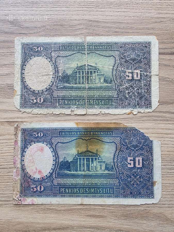 Pigūs 1928 metų 50 litų - nuotraukos Nr. 2