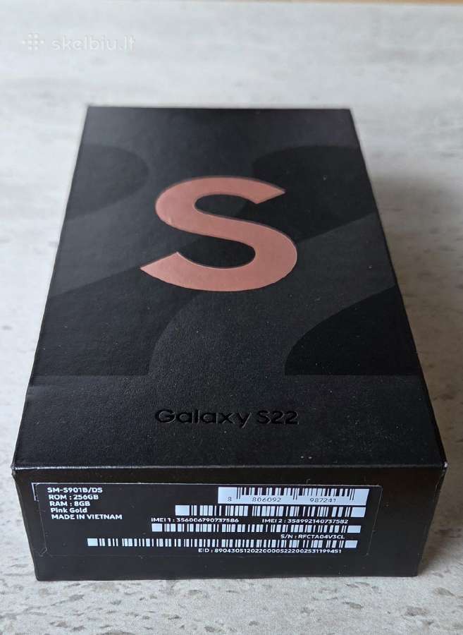Samsung Galaxy S22 5G 256 GB Pink Gold - nuotraukos Nr. 13