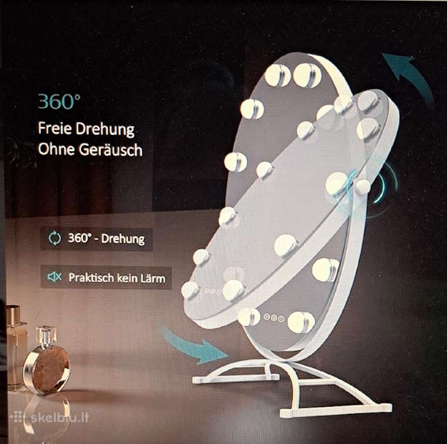 Naujas 50 cm. smart LED pastatomas veidrodis - nuotraukos Nr. 3