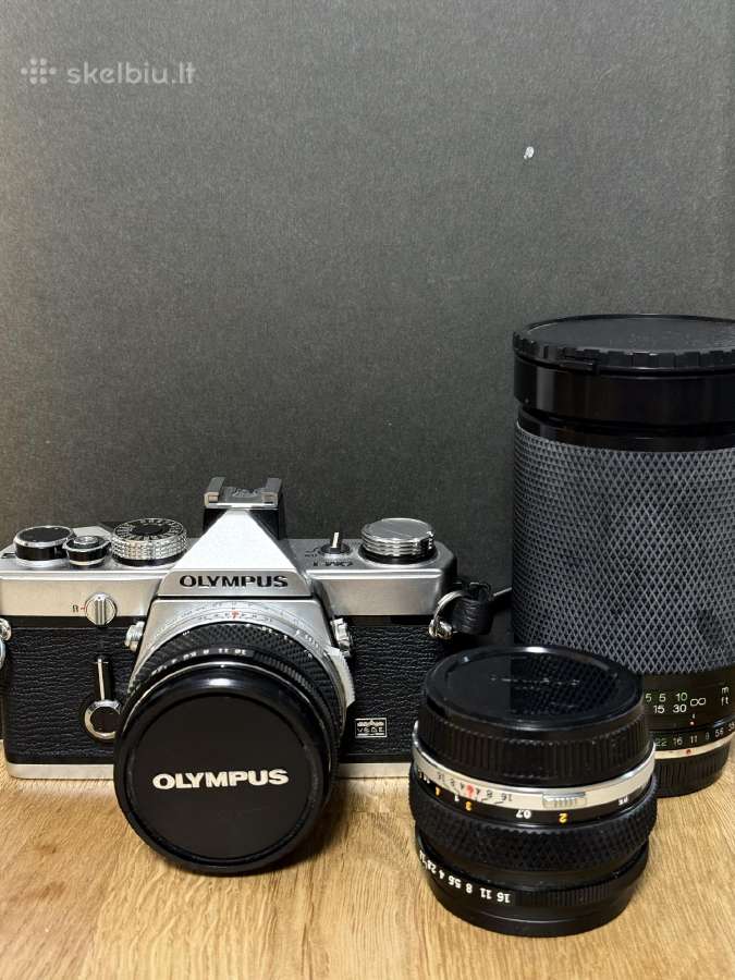 Olympus Om1 + 3 objektyvai