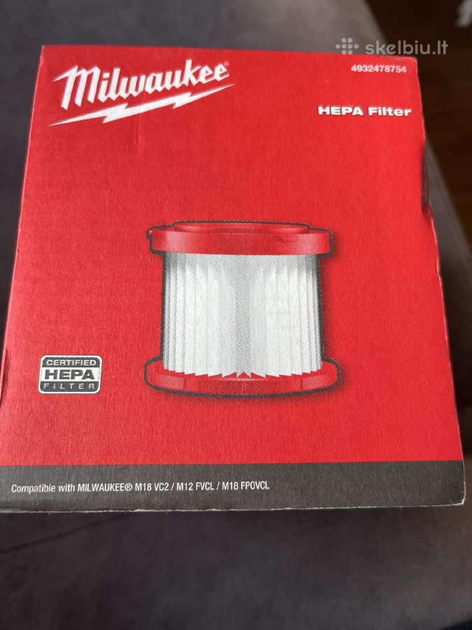 Milwaukee hepa filtras - nuotraukos Nr. 2