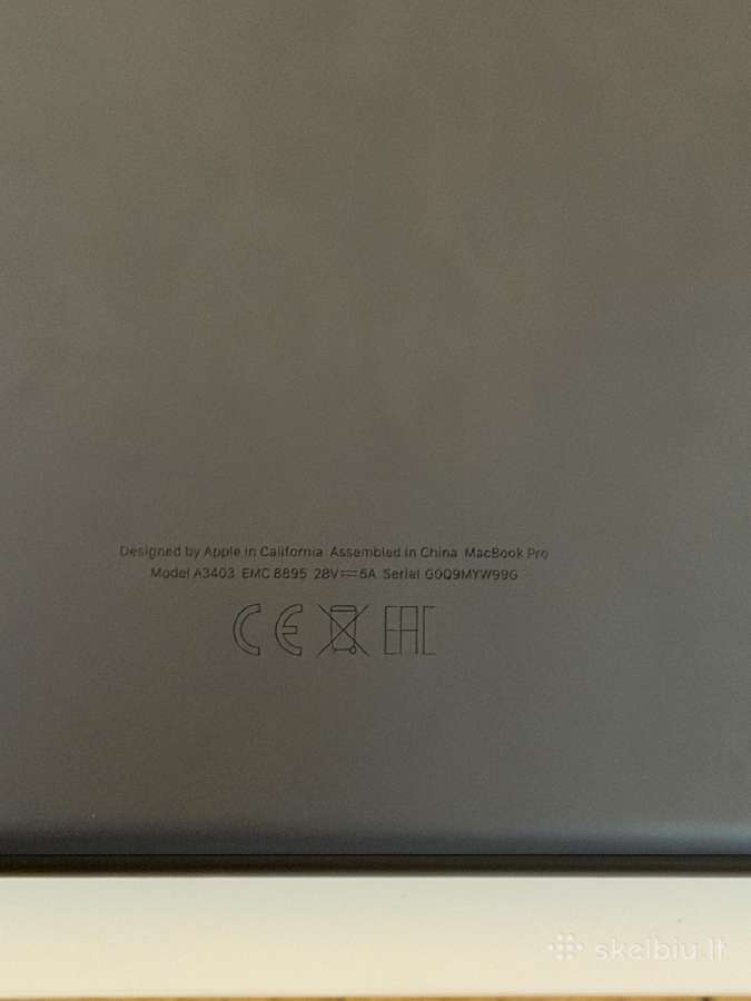 Apple MacBook Pro 16" M4 Pro 24gb RAM 512gb - nuotraukos Nr. 6