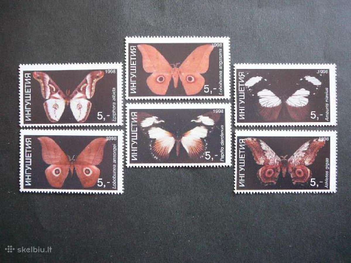 Drugeliai Ingusija (R) 1998 Mnh ing44