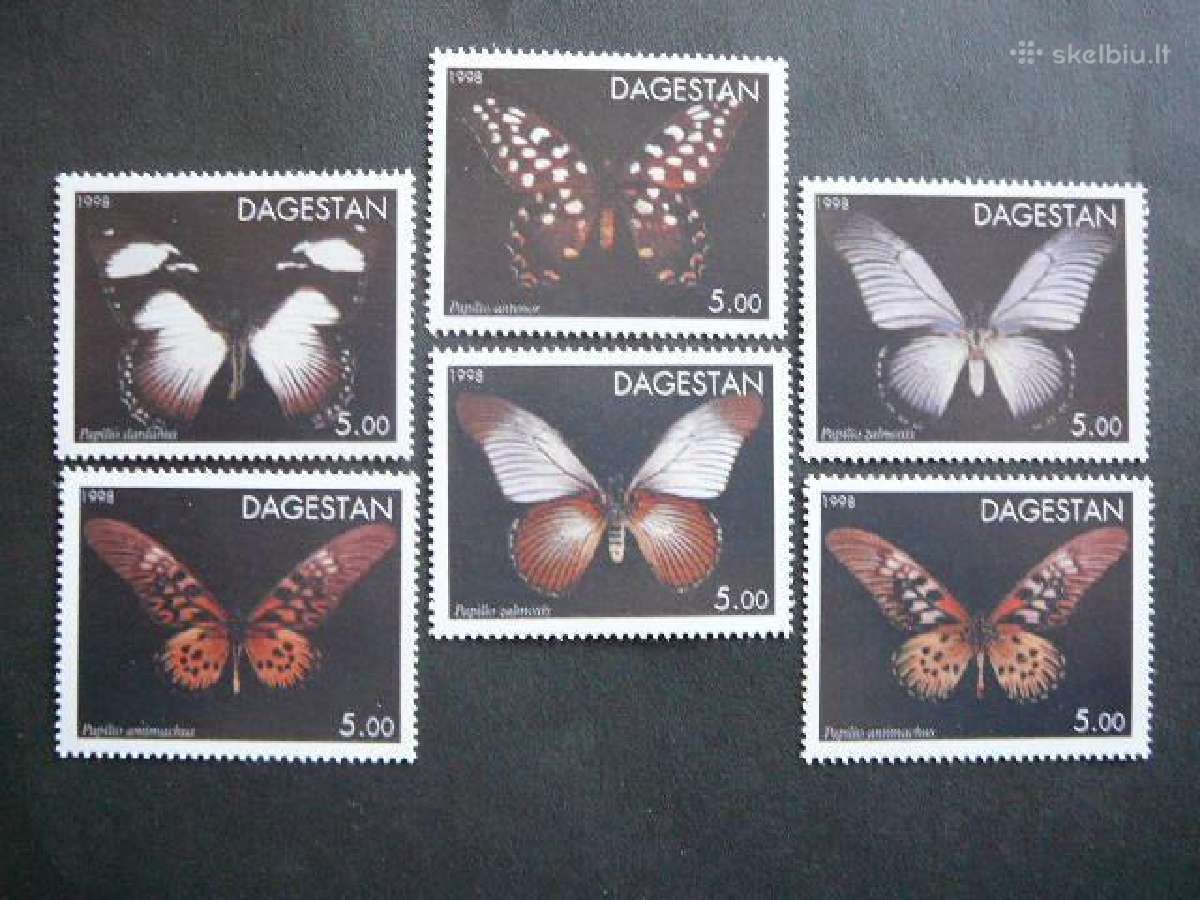 Drugeliai Dagestanas (R) 1998 svarus dg388