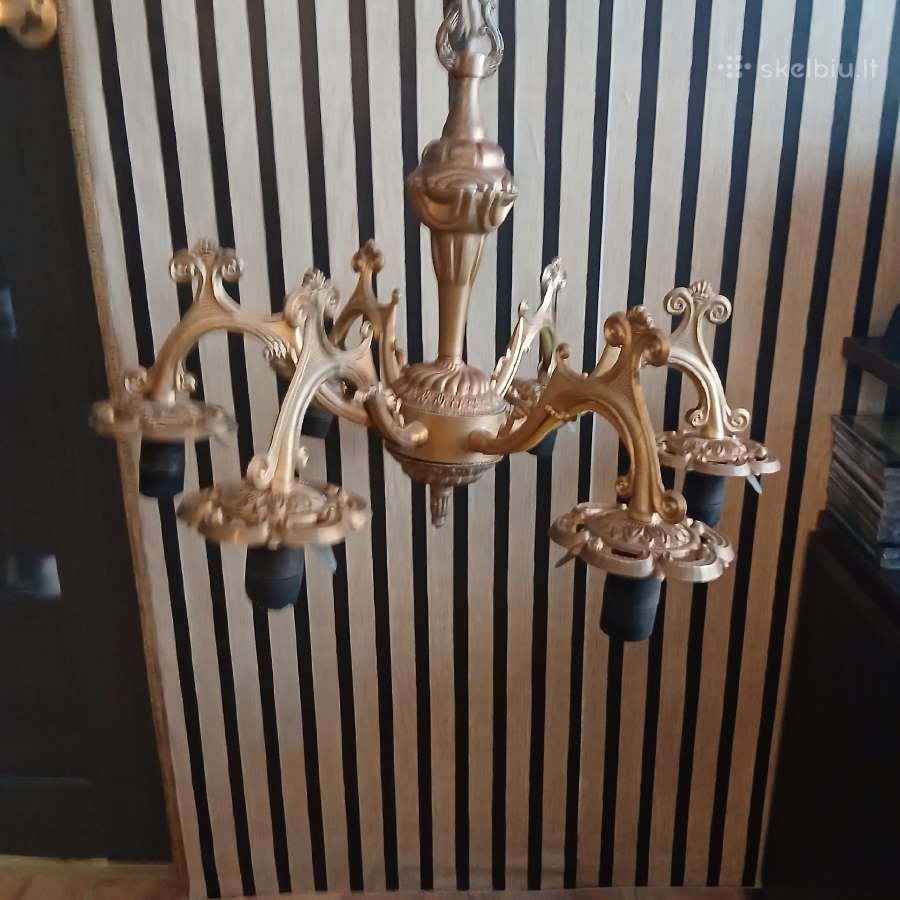 Vintažinis šviestuvas be gaubtu