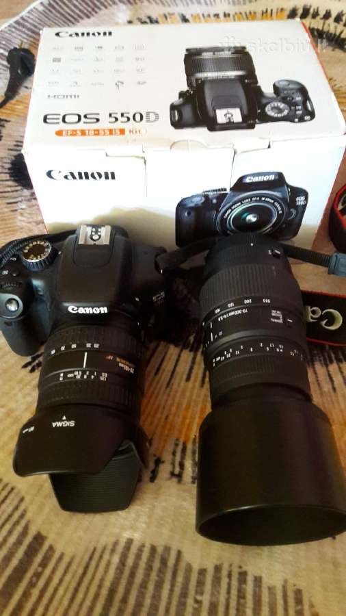 Fotoaparatas Canon eos550d