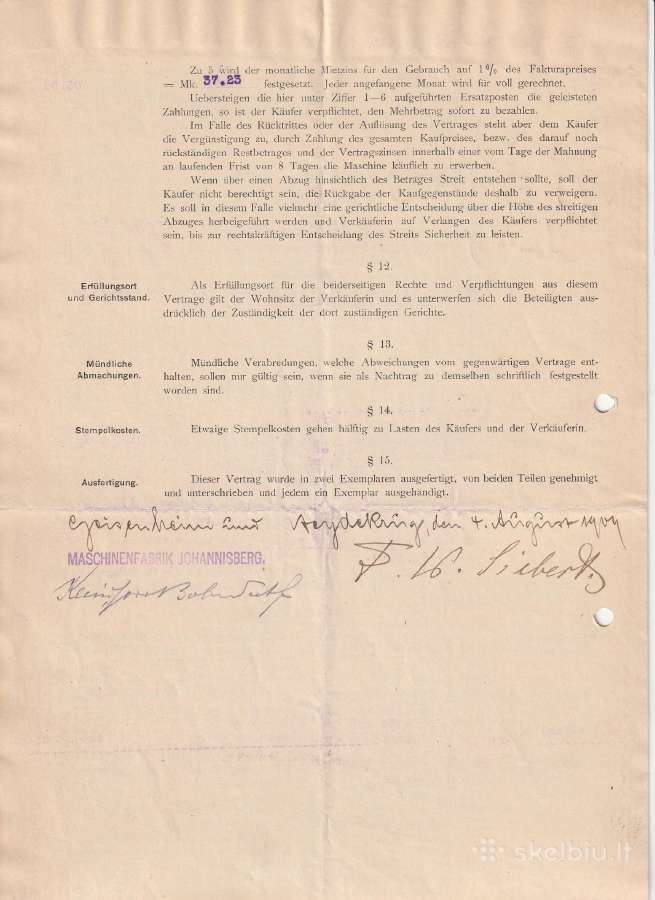 Retas 1909 m. Kolekcinis Dokumentas – Heydekrug - nuotraukos Nr. 7