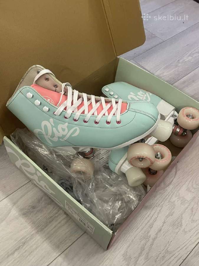 Rio Roller Script Quad Skates/coral (42/43)