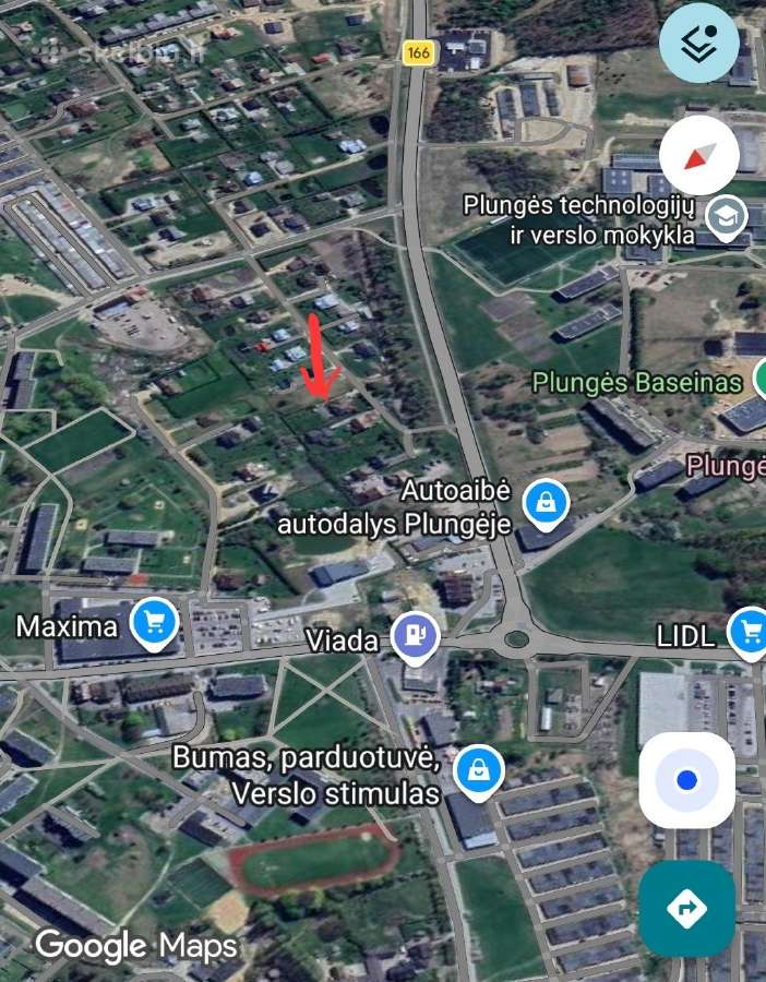 Sklypas su namo projektu Plunges mieste - nuotraukos Nr. 4