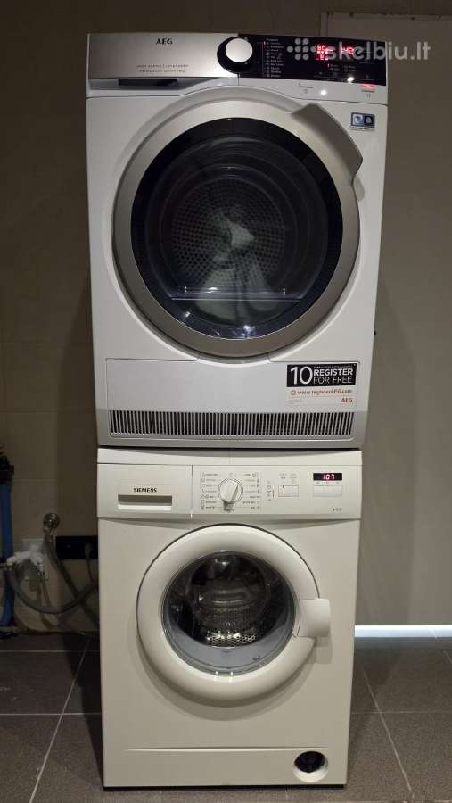 Skalbimo Siemens ir džiovinimo Aeg mašinos. 400eur