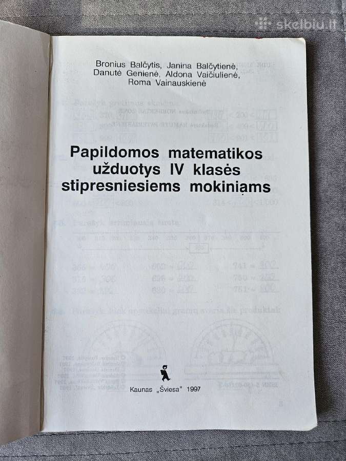 Knygos matematikai mokytis - nuotraukos Nr. 2