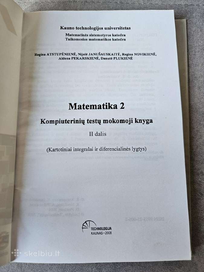 Knygos matematikai mokytis - nuotraukos Nr. 4