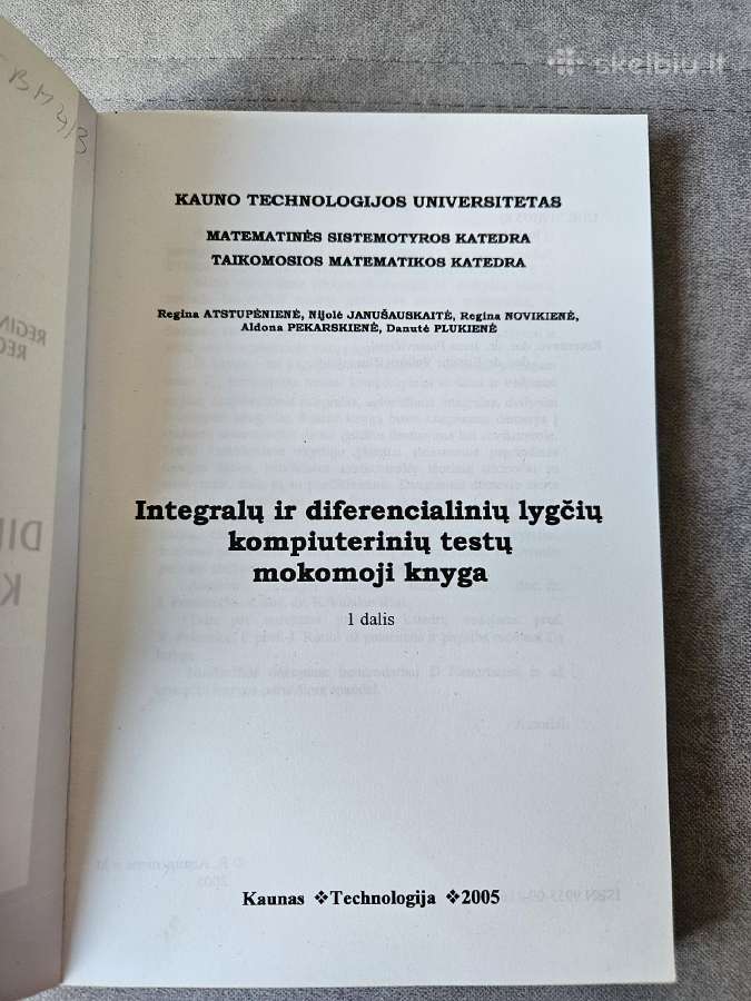 Knygos matematikai mokytis - nuotraukos Nr. 5