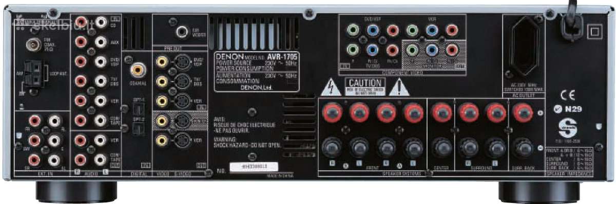Denon Avr-1705 namų kino stiprintuvas (receiveris) - nuotraukos Nr. 2