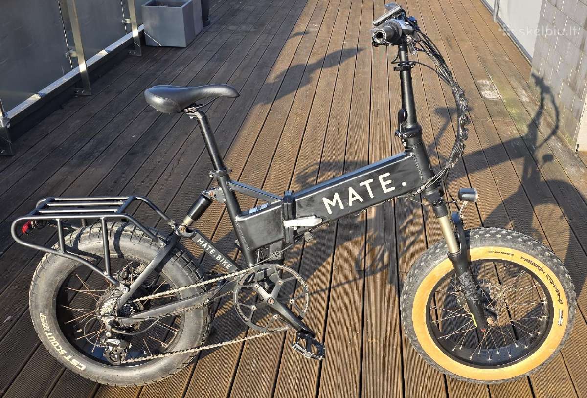 Išskirtinis dviratis Mate X su Tesla baterijomis