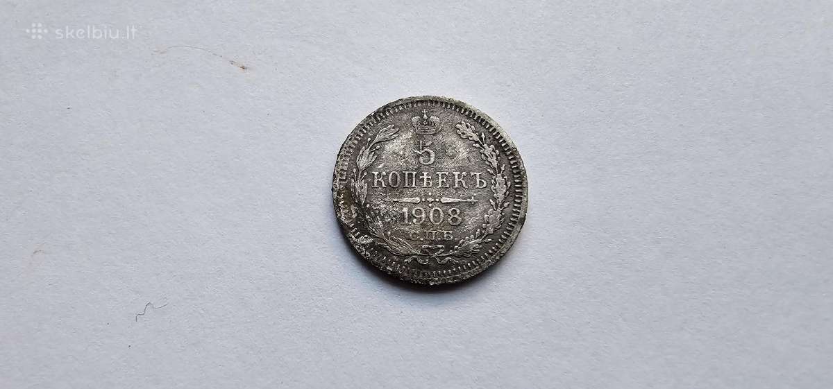 1908 5 kapeikos, reta