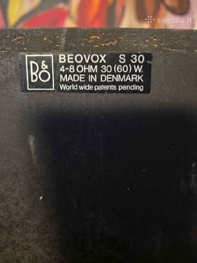 Bang&olufsen Beomaster 3000-2,ir B&o Beovox S30 - nuotraukos Nr. 11
