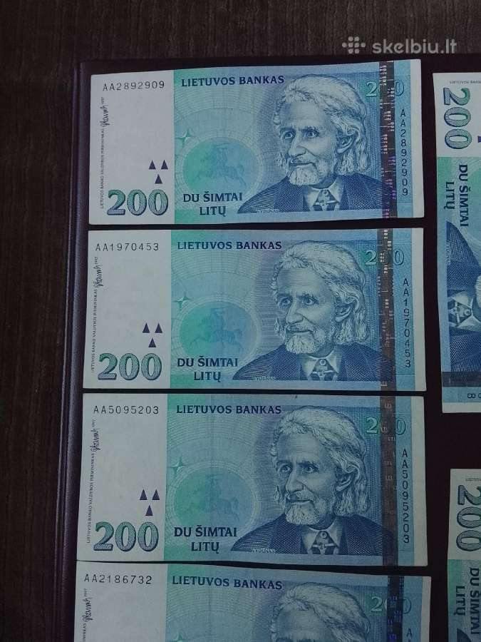 200 litų 1997m.aa serija - nuotraukos Nr. 3