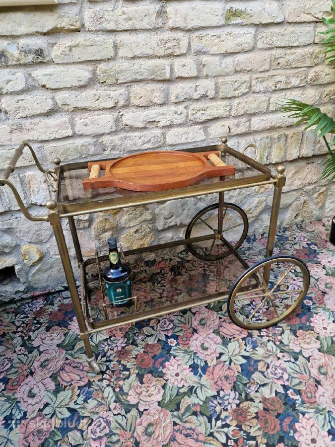 Vintažinis žalvarinis serviravimo staliukas - nuotraukos Nr. 33