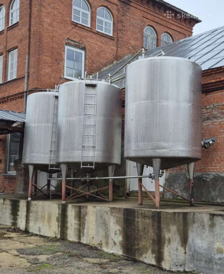 Nerūdijančio plieno talpos 6000 litru