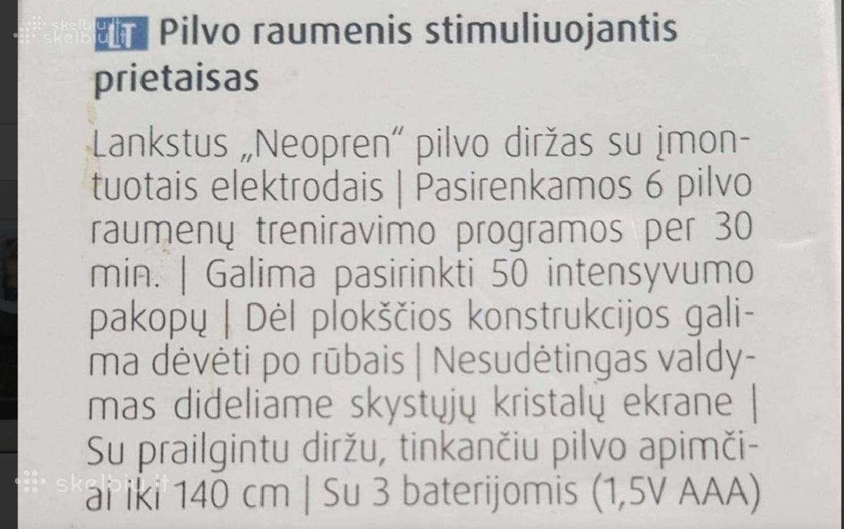 Pilvo raumenis stimuliuojantis aparatas - nuotraukos Nr. 2