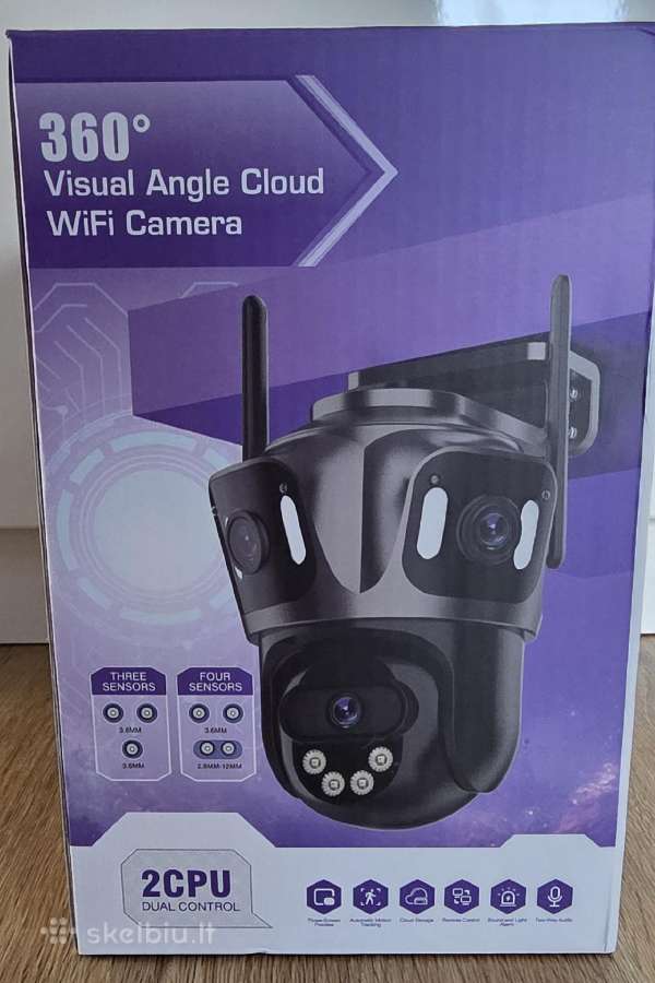 WiFi kamera,4k.full HD 15mp. ptz lauko kupoline - nuotraukos Nr. 9
