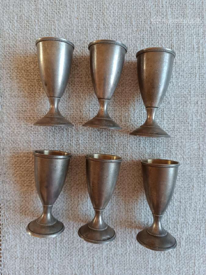 Vintažinės sidabrinės taurelės 875 - nuotraukos Nr. 4