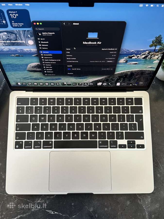 Apple MacBook Air 13,6 M3 (2024) - nuotraukos Nr. 5