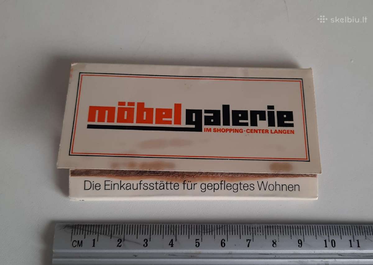 Vintažinė degtukų knygelė „Möbelgalerie Langen“ - nuotraukos Nr. 2