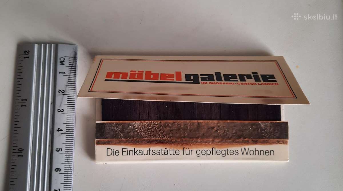 Vintažinė degtukų knygelė „Möbelgalerie Langen“ - nuotraukos Nr. 5