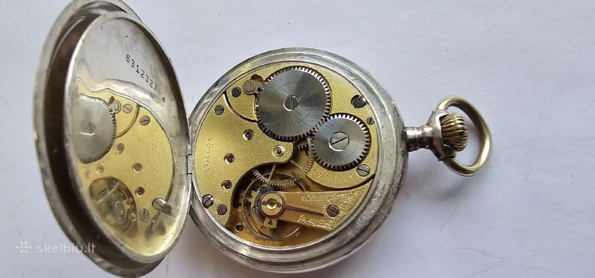 Omega sidabrinis kiseninis laikrodis - nuotraukos Nr. 4