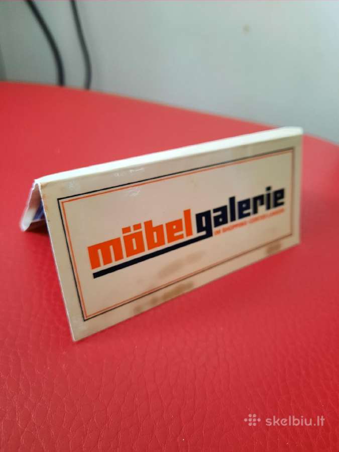 Vintažinė degtukų knygelė „Möbelgalerie Langen“