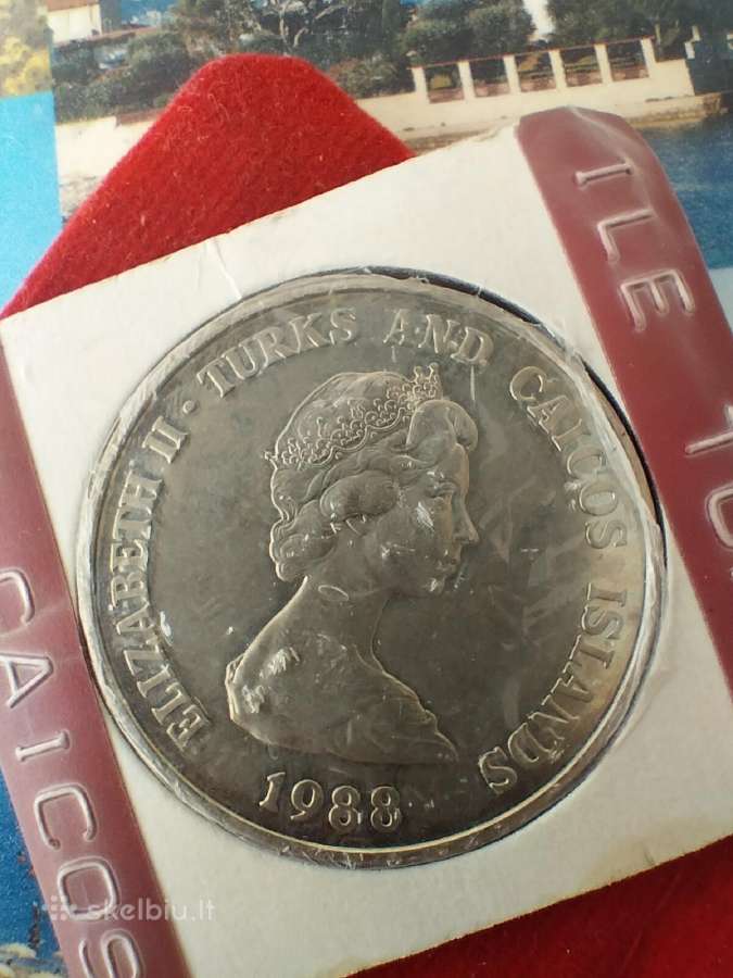 1 Crown Turks and Caicos Islands 1988 - nuotraukos Nr. 2
