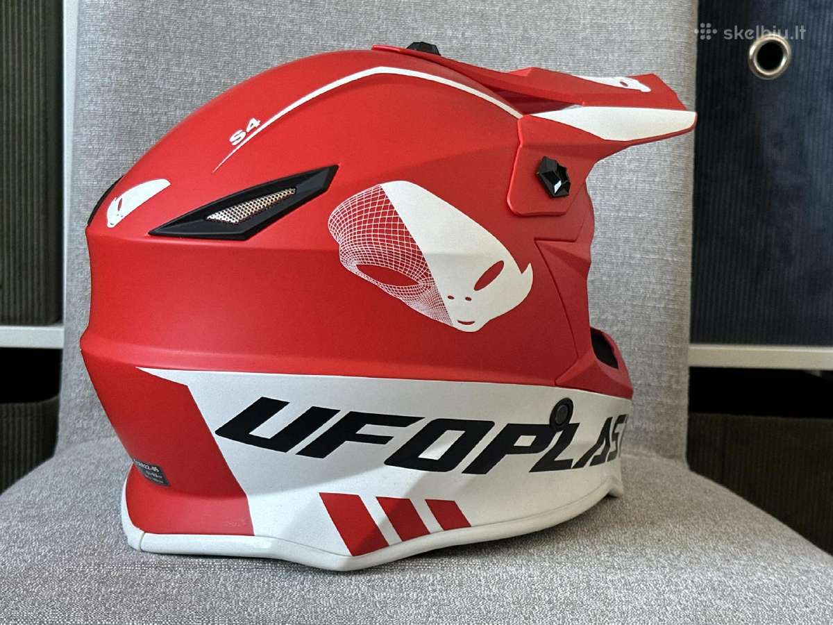 Motociklo šalmas Ufo Plast dydis Yl raudonas – 56€ - nuotraukos Nr. 3