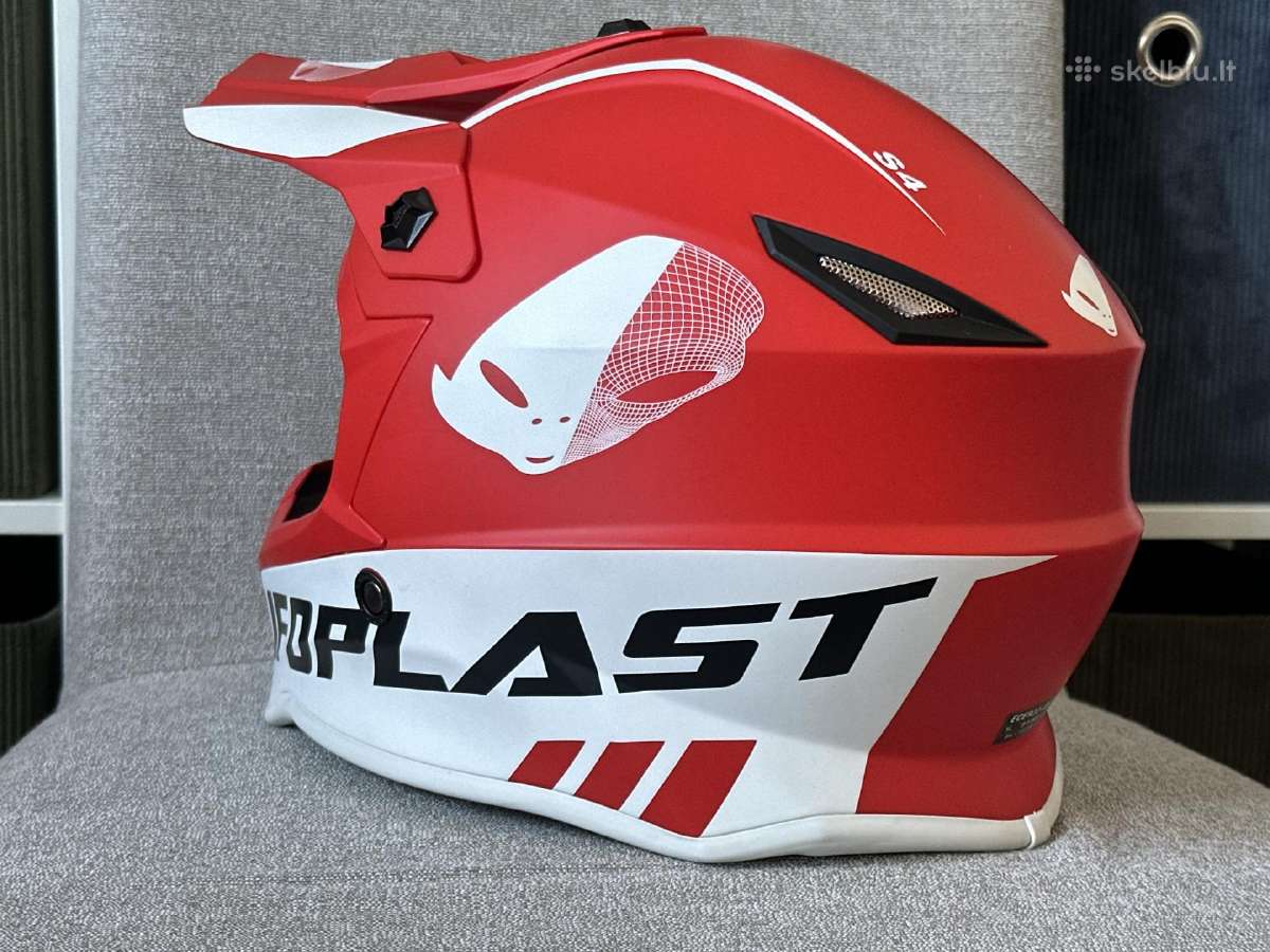 Motociklo šalmas Ufo Plast dydis Yl raudonas – 56€ - nuotraukos Nr. 4