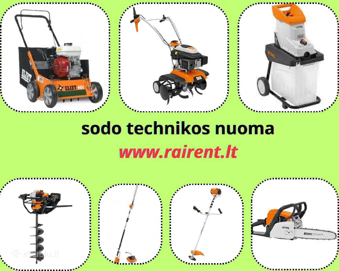 Statybos, sodo ir daržo įrankių nuoma Panevėžyje