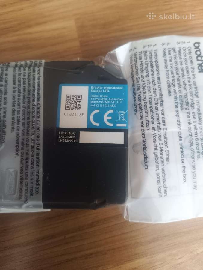 Dažų kasetė Brother Lc225xl c (cyan) - nuotraukos Nr. 2