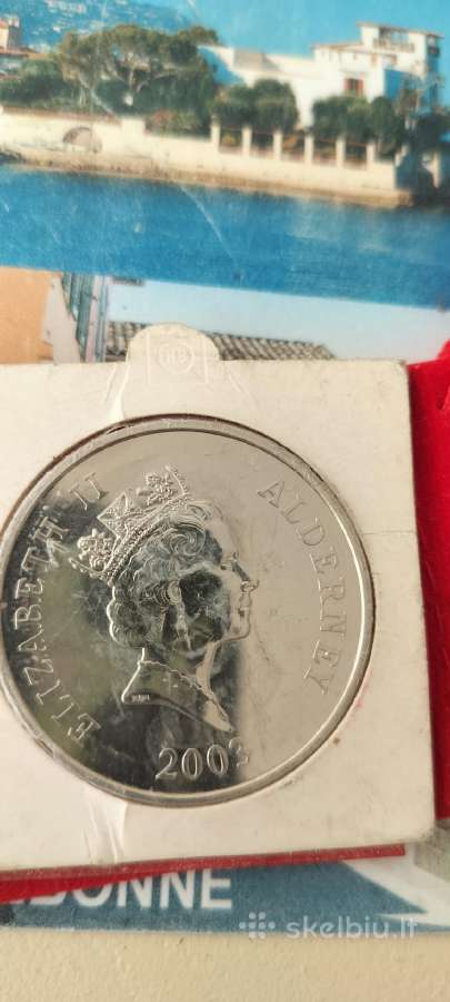 5 pounds Alderney moneta. Prince William of Wales - nuotraukos Nr. 2