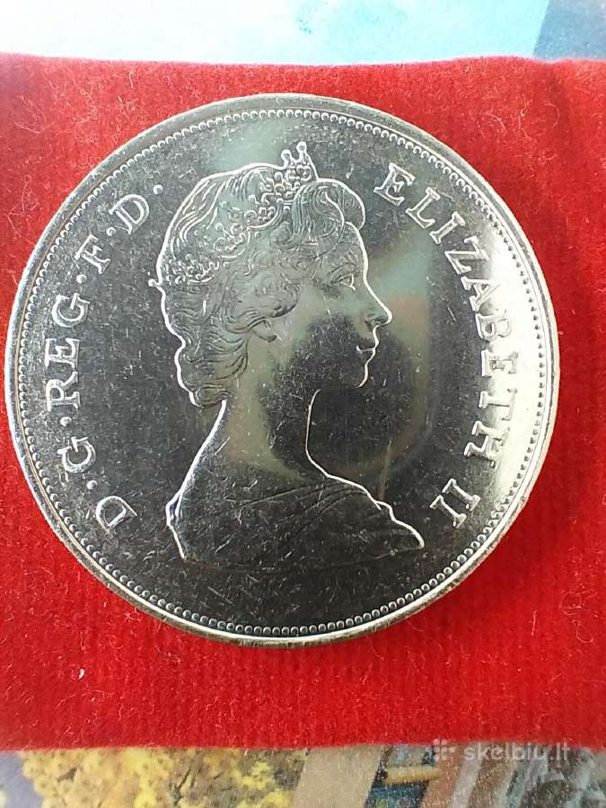 25 Pence 1981moneta. Karališkos vestuvės - nuotraukos Nr. 2