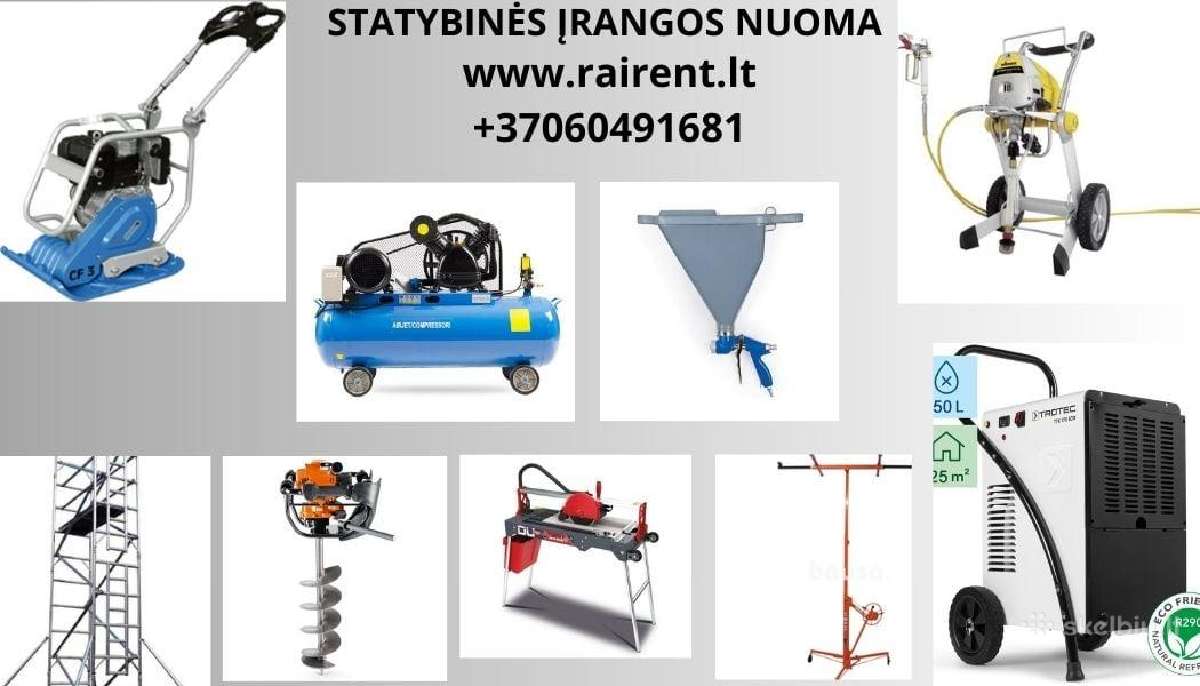Statybos, sodo ir daržo įrankių nuoma Panevėžyje - nuotraukos Nr. 2