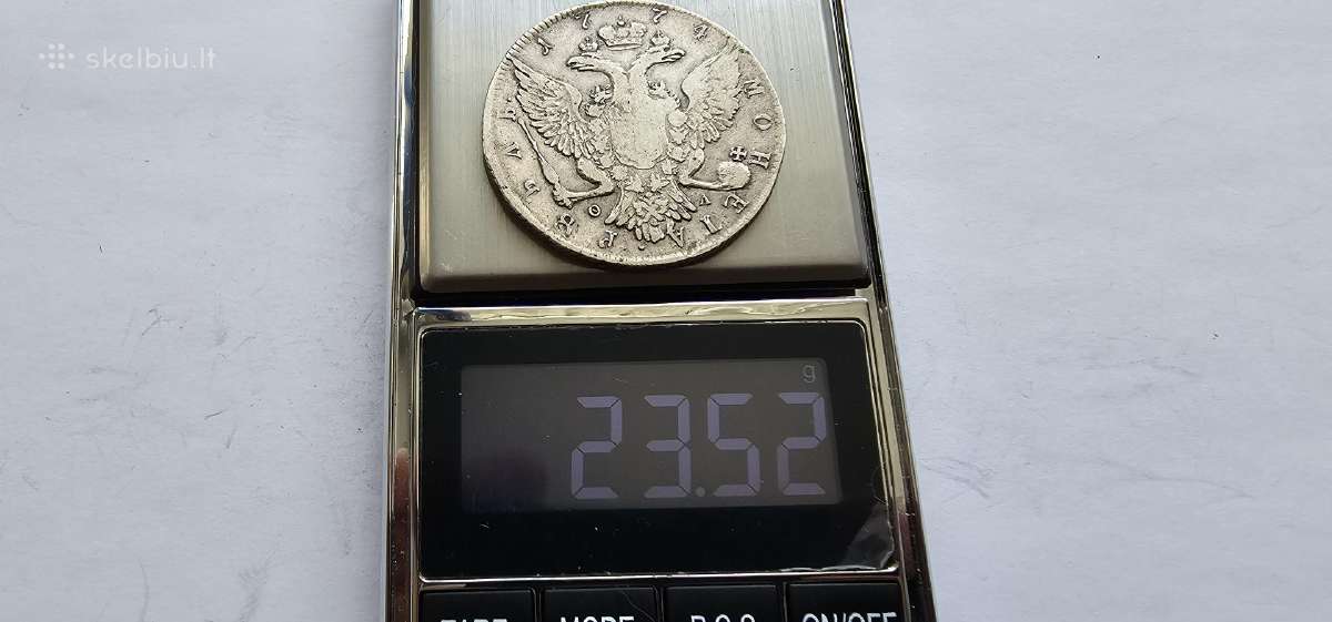 1774 Rublis Ekaterina II - nuotraukos Nr. 3