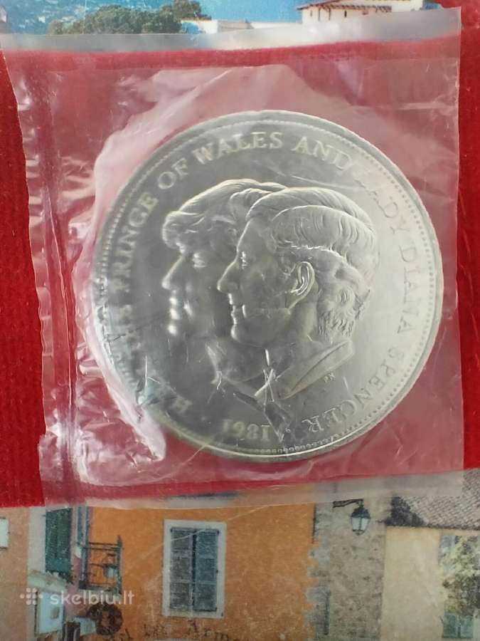 25 Pence 1981moneta. Karališkos vestuvės - nuotraukos Nr. 3